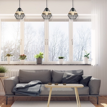 Lampa wisząca INDUSTRIALNA CLIFF BLACK 1xE27 MLP5524