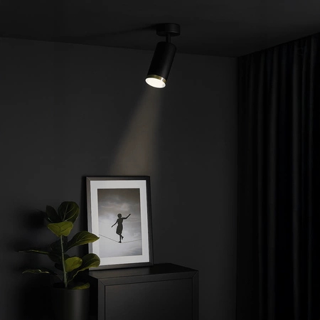 Oprawa Mica Spot Czarny + Złoty 1xGU10