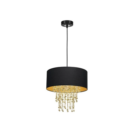 Nowoczesna lampa wisząca ALMERIA BLACK/GOLD 1xE27 MLP6441