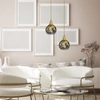 Lampa wisząca MONTE GOLD, 15 cm, MLP8401, złoty/dymiony, 1x60W E27