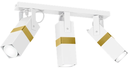 Nowoczesna lampa sufitowa VIDAR WHITE/GOLD 3xGU10 MLP6274