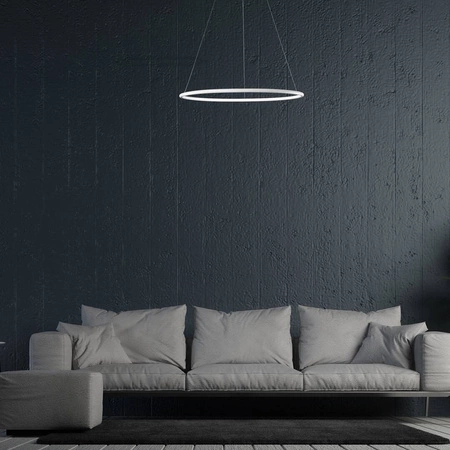 Lampa wisząca okrąg pierścień 40cm ORION WHITE LED barwa ciepła 3000K