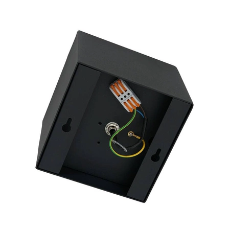 Oprawa Natynkowa BOX Plaza 1xGU10 AR111 Czarna w nowoczesnym stylu