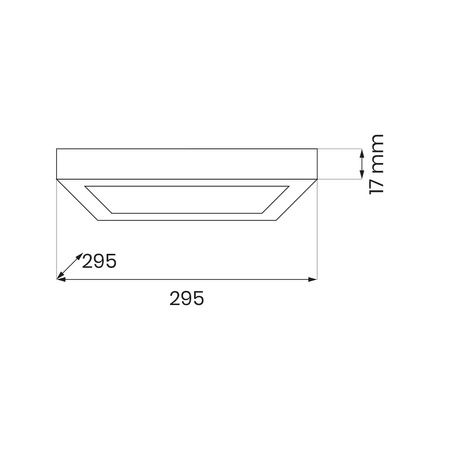 Plafon Evora Biały Square 24W 3CCT