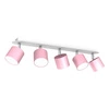 Lampa sufitowa DIXIE PINK 5xGX53 szer. 64cm | różowy