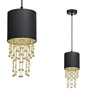 Nowoczesna lampa wisząca ALMERIA BLACK/GOLD 1xE27 MLP6439
