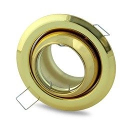 Zestaw trzech oczek okrągłych złotych GU10 3x5W LED barwa ciepła 3000K EKZ4102