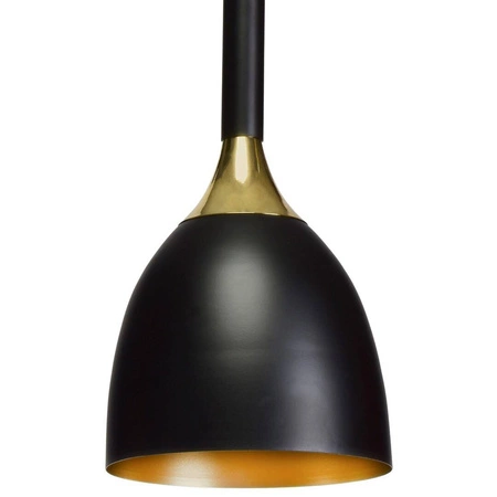 Nowoczesna lampa wisząca CLARK BLACK/GOLD 1xE27 MLP6221