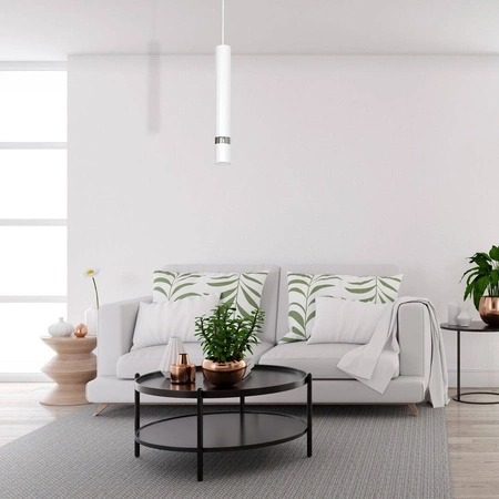 Lampa wisząca JOKER, biały/chrom, 1x8W GU10, MLP1347