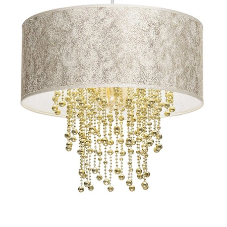 Nowoczesna lampa wisząca ALMERIA WHITE/GOLD 1xE27 MLP6446