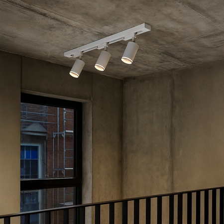 Zestaw Oprawa Pipe Ring Track Biały 3xGU10 1m