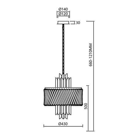 Żyrandol MARGOT CHROME 6xE14