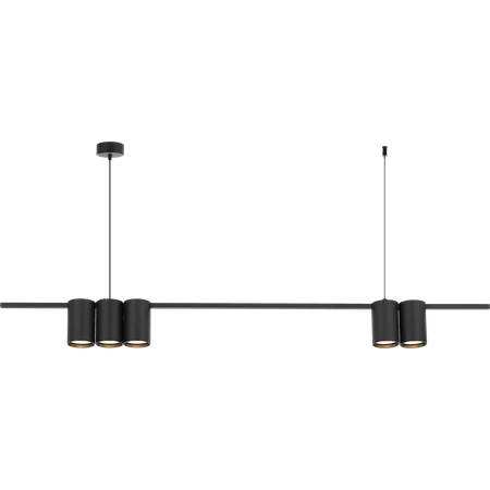 Lampa wisząca (listwa) GENESIS BLACK 5xGU10
