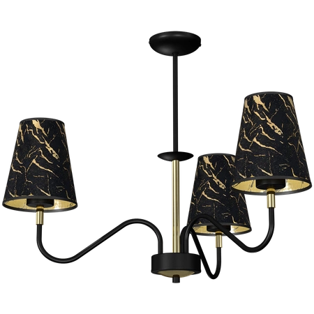Lampa wisząca HERMES Black/Gold 3xE27