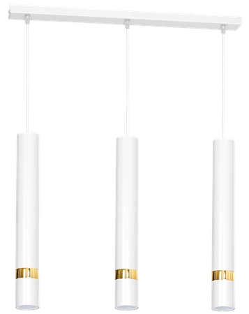 Lampa wisząca JOKER, MLP6082, biały/złoty, 3x8W GU10