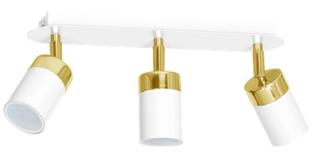 Lampa sufitowa JOKER, MLP6130, biały/złoty, 3x8W GU10