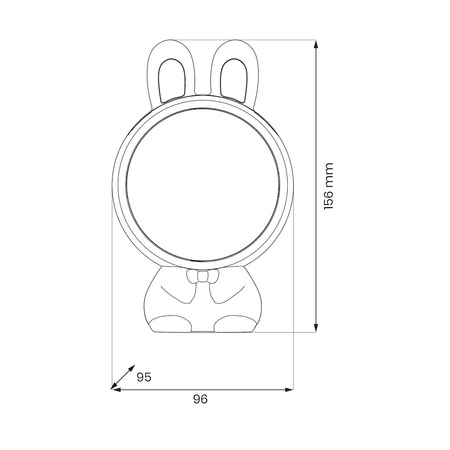 Lampka dziecięca projektor KOSMONAUTA