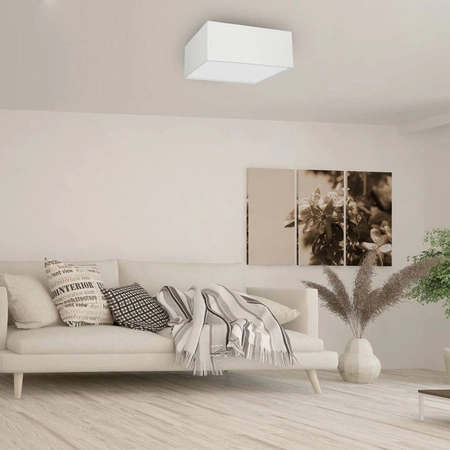 Lampa sufitowa ALBION, MLP7507, biel/bawełna, 3x60W E27