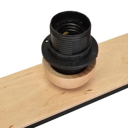 Lampa sufitowa nowoczesna DAMA czarny szer. 64cm