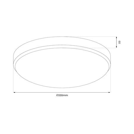 Plafon MAYA CHROME 15W LED IP44 Ø330 mm
