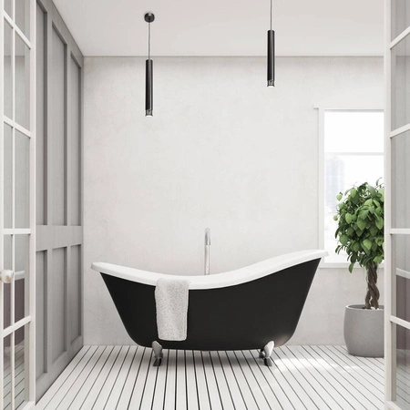 Nowoczesna lampa wisząca DANI BLACK/CHROME 1xGU10 MLP6231