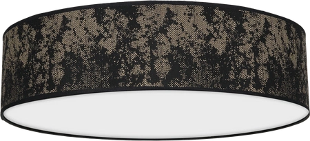 Lampa sufitowa SATINO, Ø50cm, czarny/złoty, 3x60W E27, MLP7318