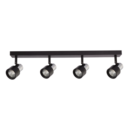 Lampa Sufitowa Cino 4xGU10 Czarny + Chrom