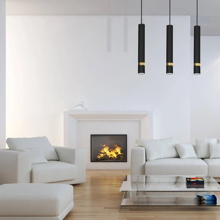 Lampa wisząca JOKER, MLP6080, czarny/złoty, 3x8W GU10