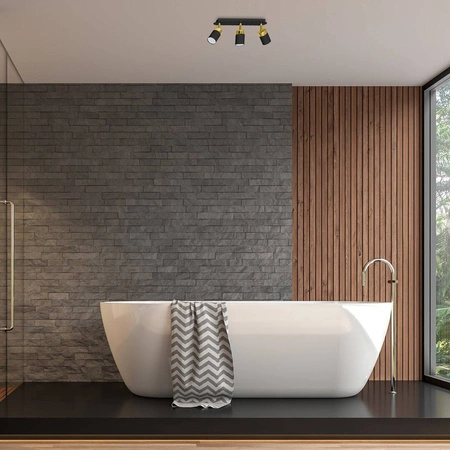 Lampa sufitowa JOKER, MLP6125, czarny/złoty, 3x8W GU10