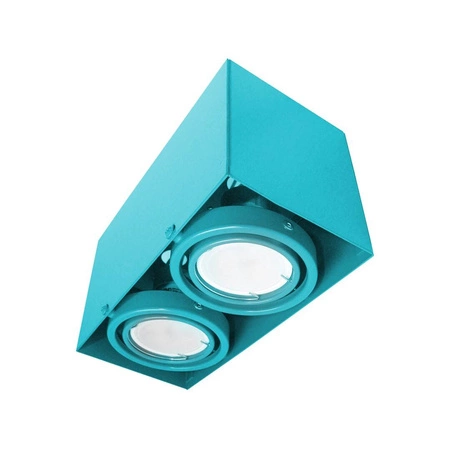 Oprawa natynkowa BLOCCO, ML845, turkusowa, 2x7W LED GU10