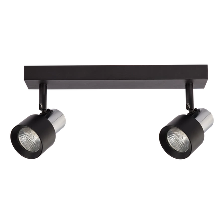 Lampa Sufitowa Cino 2xGU10 Czarny + Chrom