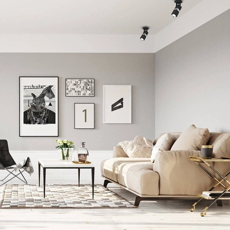 Nowoczesny kinkiet spot VIDAR BLACK/CHROME 1xGU10 MLP6285