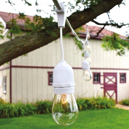 Girlanda15 metrów, biała (bez żarówek), EKO6902