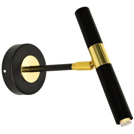 Kinkiet MONZA, MLP6332, czarny/złoty, 1x8W G9