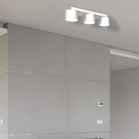 Lampa sufitowa listwa DIXIE WHITE 3x GX53 szer. 30cm | biały