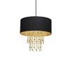 Nowoczesna lampa wisząca ALMERIA BLACK/GOLD 1xE27 MLP6441