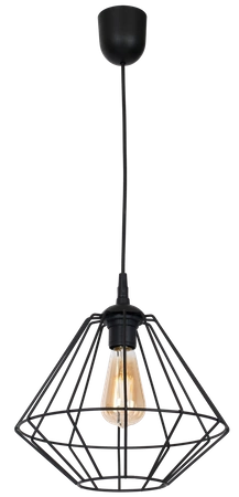 INDUSTRIALNA Lampa wisząca COLIN BLACK 1xE27 MLP4789