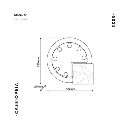 Lampa Stojąca CASSIOPEIA 9xE14