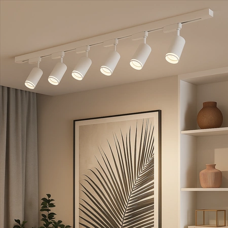 Zestaw Oprawa Pipe Ring Track Biały 6xGU10 2m