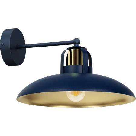 Kinkiet FELIX NAVY BLUE/GOLD 1xE27