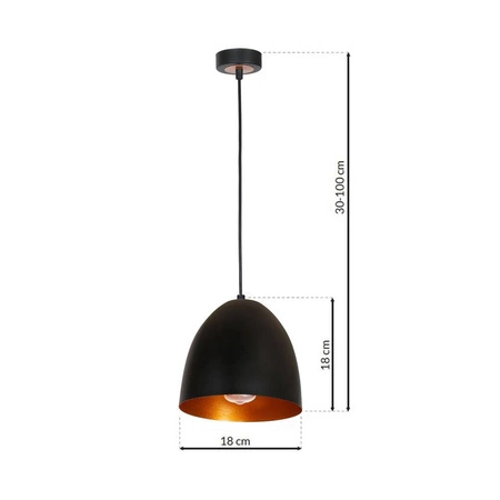 Nowoczesna lampa wisząca VEGAS 1xE27 MLP5587