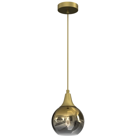 Lampa wisząca MONTE GOLD, 15 cm, MLP8401, złoty/dymiony, 1x60W E27