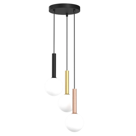 Lampa wisząca PLAY BLACK 3xG9