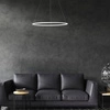 Lampa wisząca okrąg pierścień 40cm ORION WHITE LED barwa ciepła 3000K