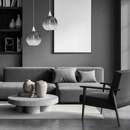 Lampa wisząca MONTE SILVER, 20 cm, MLP8320, srebrna, 1x60W E27