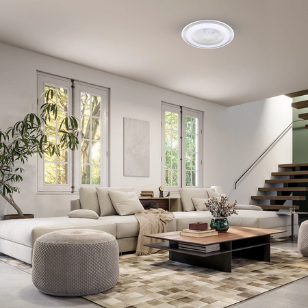 Lampowentylator Zephyr Srebrny 48W LED+ PILOT