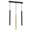 Lampa wisząca MONZA BRASS, MLP8841, czarno-złota, 3x8W G9