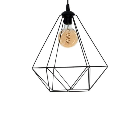 Lampa wisząca BASKET, czarna, 1x60W E27, MLP7214
