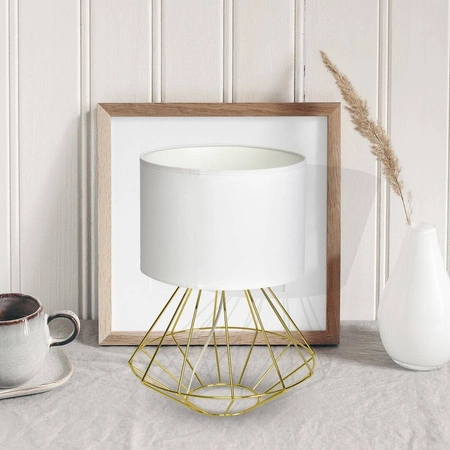 Lampa stojąca INDUSTRIALNA LUPO WHITE/GOLD 1xE27 MLP6268