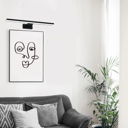 Kinkiet PINTO BLACK 12W LED 50cm | Czarny